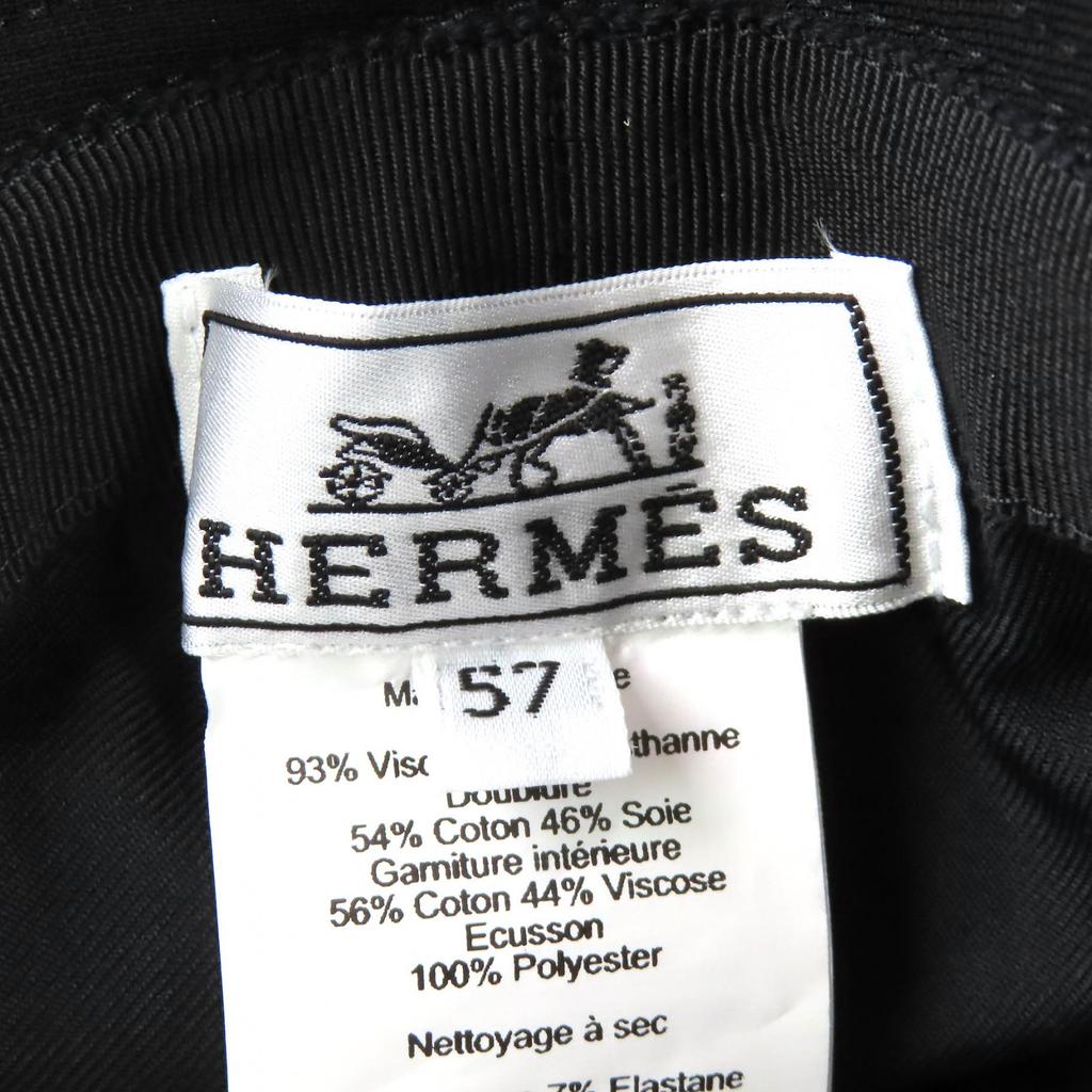 Great HERMES Hat Calvi Milan Jersey Serie Button Bucket Hat, Current 57 Used
