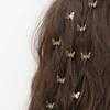 10 Stück Mini Hohlgeschnitztes Schmetterlingsdesign Süße Metall-Haarklammer Retro Pony-Fixierklammer Dekoration Haargriff für Damen und Mädchen