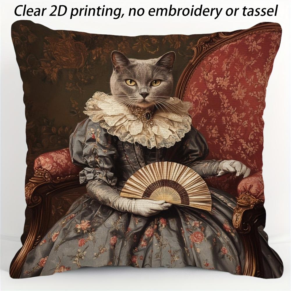 Unique 2D Printed Double-sided Printed Pillow Cover Short Plush Suitable Living Rooms Bedrooms Sofas Throw Cushion Cover