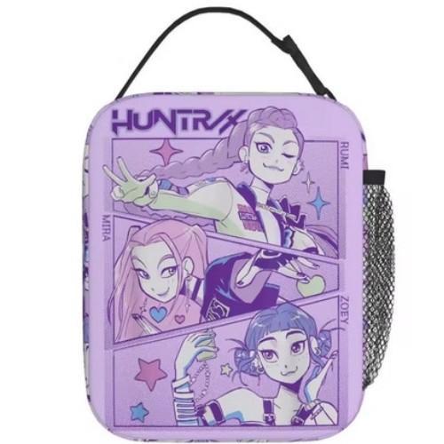 School Season Cartoon Animation Lunch Bag Children'S Full Printing 3D Digital Thermal Insulation Bag Portable Outdoor Picnic Bag