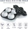 Golf Silicone Ice Ball Round Mold Whiskey Special 4 Golf Ice Grid Mold Kitchen Tools