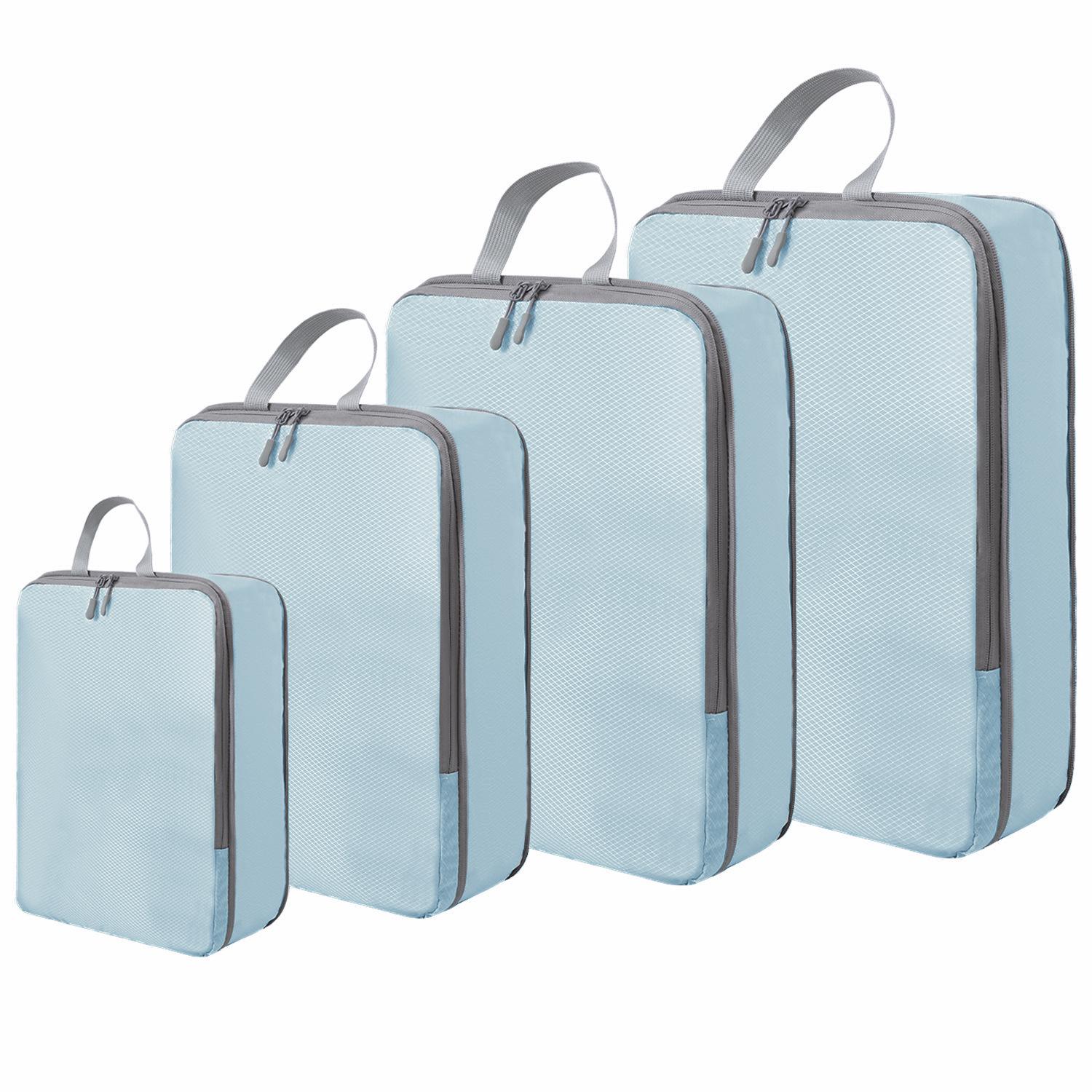 

Eight-Piece Compression Travel Set: Organize Clothes, Shoes, Cosmetics & More