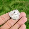 Natural Swiss Blue Topaz Solitaire Flower Adjustable Ring 925 Silver