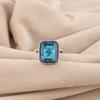 Swiss Blue Topaz Gemstone Silver Women Ring 925 Sterling Silver Handmade Jewelry Valentine's Day Gift For Her RR-71-8
