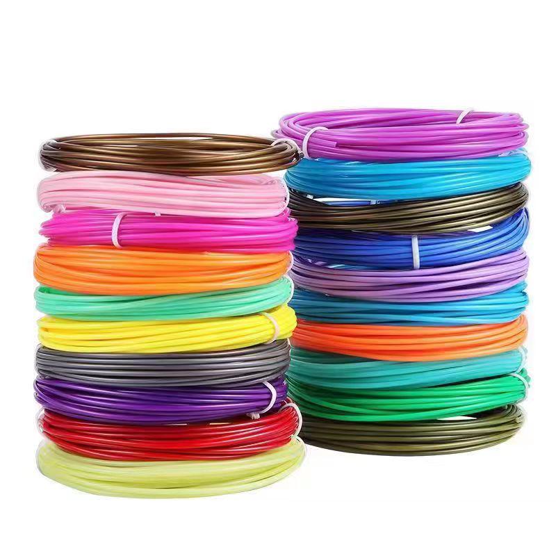 PLA 3D Printing Pen Filament: 1.75mm, 2m/3m/5m/10m Lengths, 40 Colors Available
