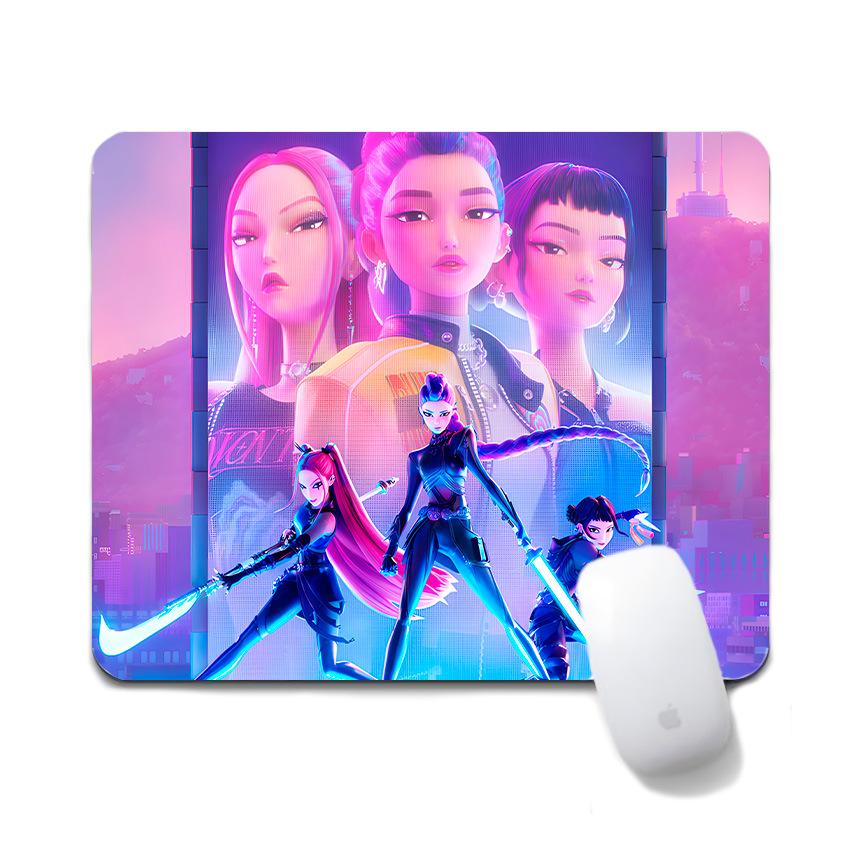 K-Pop Demon Hunters Women's Group Non-Slip Mouse Pad, 20x24cm