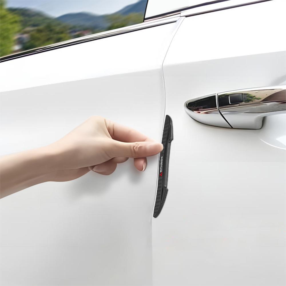 4Pcs Car Door Anti-collision Strip Decoration Edge Bumper Strip Protective Stickers for Mitsubishi Asx Lancer 10 Outlander 3