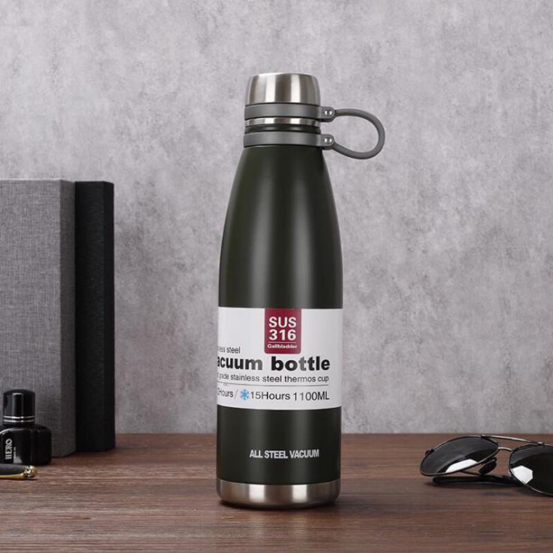 OLOEY Portable Stainless Steel Insulated Bottle