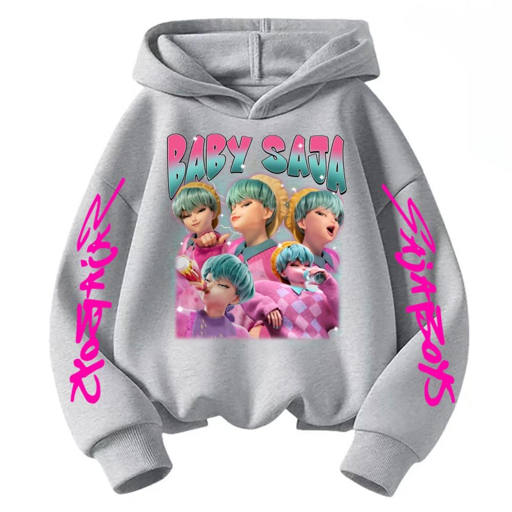 Kpop Devil Hunter Sportswear Children's Hoodie Casual Fashion Autumn/Winter Boys and Girls Comfortable Hoodie Top