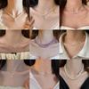 French Gentle Artificial Broken Silver Love Bow Necklace Temperament Clavicle Chain Stacked Wear Wind Necklace Women