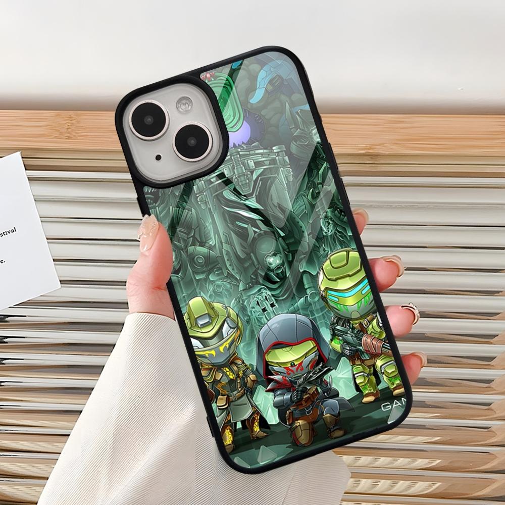 Game D-Destiny Phone Case For Iphone 15 Pro Max 14 12 11 13 Mini 16 8 7 Plus X Xs XR PC+TPU Back Cover