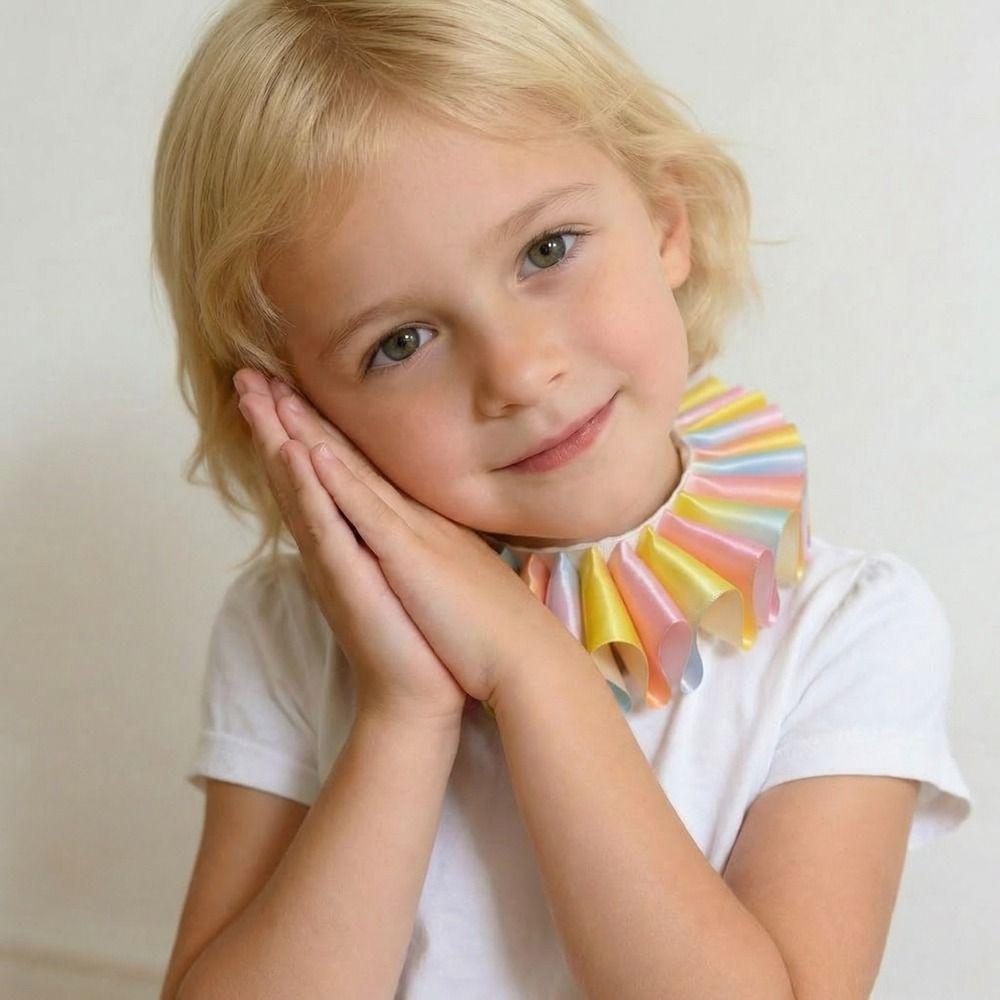 Vintage Neck Ruffled Collar Detachable Renaissance False Collar Collar Accessory