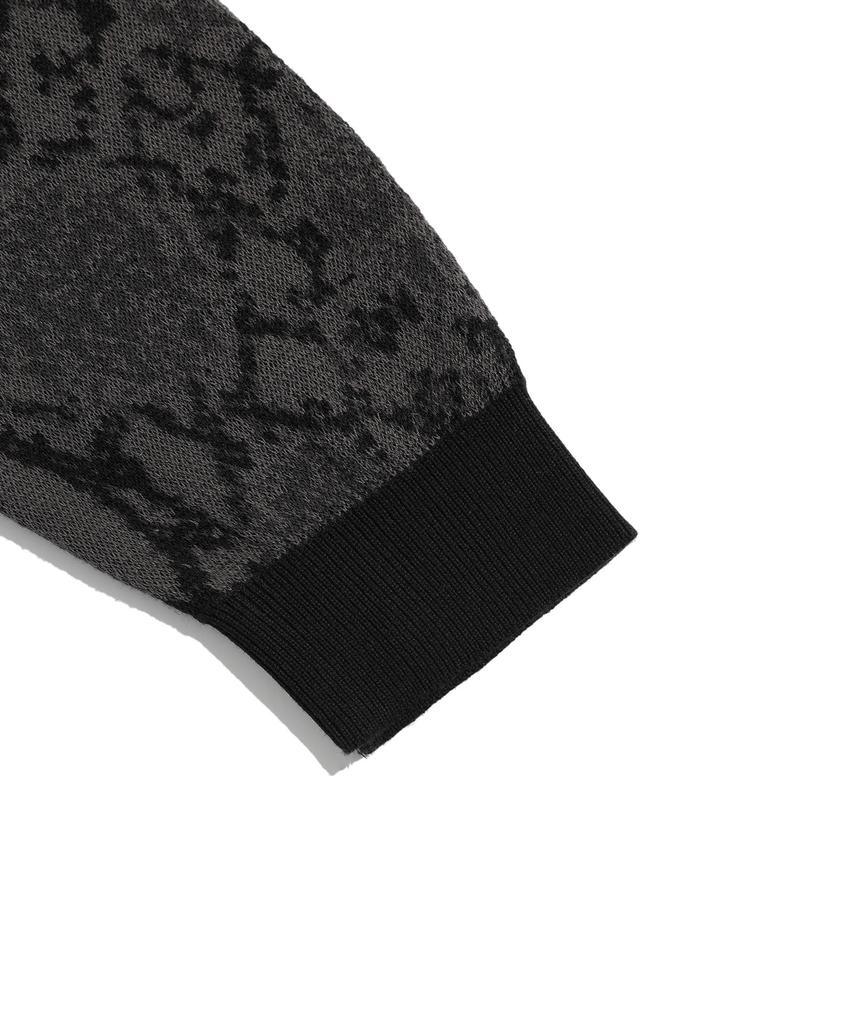 ISTKUNST Python Polo Knit_Black(Ik2Efmk640A)