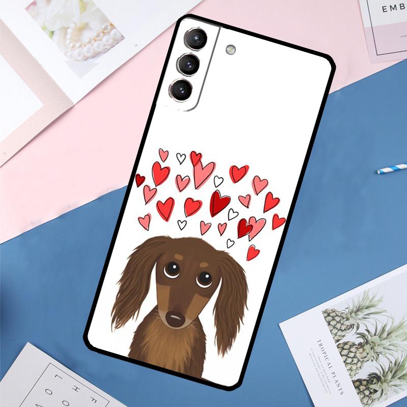 Dachshund Teckel Dackel Dog Case For Samsung Galaxy S22 S23 S24 Ultra S9 S10 Plus Note 10 20 Ultra S20 S21 FE Cover