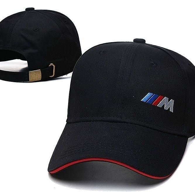 DZBW6 Car Emblem EmbroideryFor BMW E46 E90 E60 F30 X1 X2 X3 X5 X4 X6 Sunscreen Sunshade Cap Racing Duck Tongue Hat Team Baseball