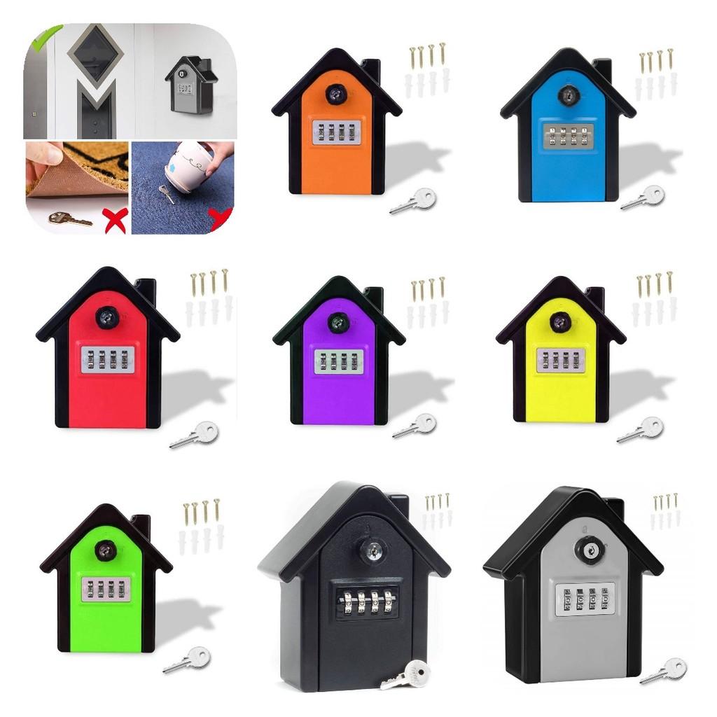 Box Key Lock Extra Safe Outdoor Large Capacity Wall Mounted 4 Combination Digit