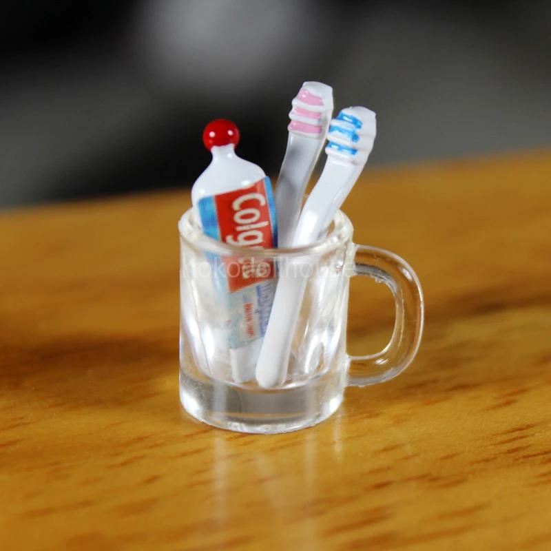 

1/12 кукольный домик миниатюрный мини чашка зубная паста зубная щетка для ob11 blyth bjd pullip кукольный домик мебель аксессуары игрушка