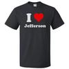 I Love Jefferson T Shirt I Heart Jefferson Tee