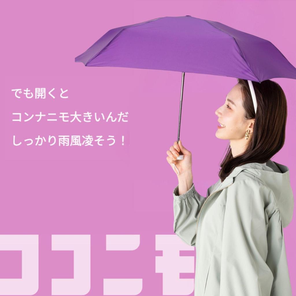 Miracle Tech Lightweight Folding UV Protection Folding Umbrella 50cm 10352 Saxe Blue Imada Mio Ambassador Ultra-compact 11.7cm