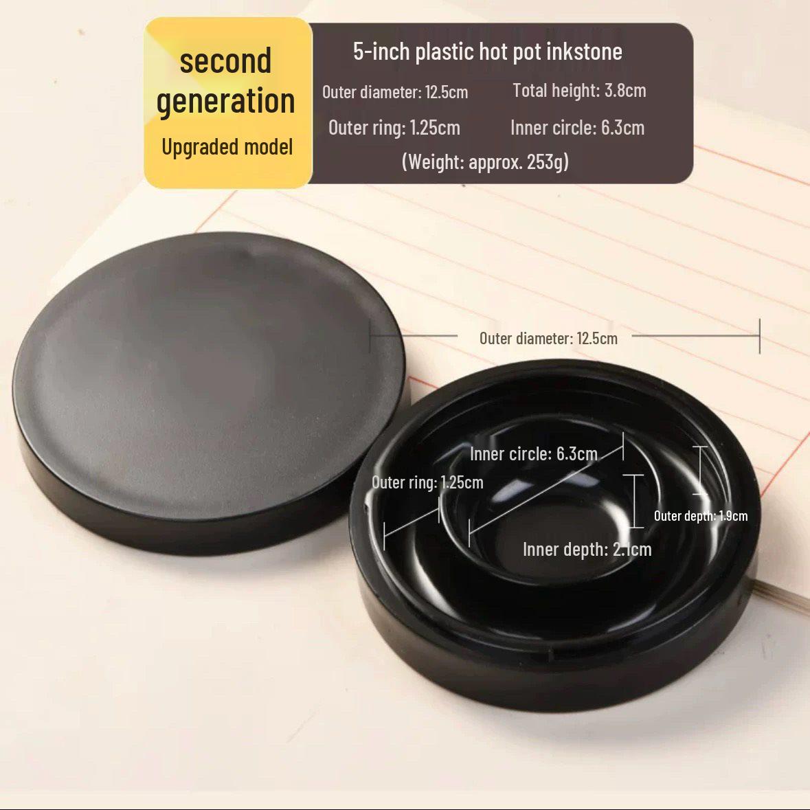 Многофункциональная тушечница с крышкой: Предотвращающая испарение, не высыхающая, увлажняющая тушница для растирания туши.