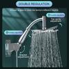 Bathroom 6 ”8 Inch Shower Head ABS Chrome Shower Head Water Saving Bathroom Rain Spa Square Handheld ELA087-1