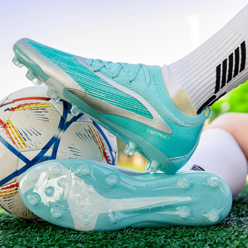 Low-cut football shoes with long studs for adults, men and women, sports anti-skid wear-resistant competition training shoes