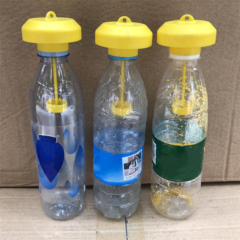 Fruit Fly Trap Killer Plastic Yellow Drosophila Trap Fly Catcher Pest Insect Control For Home Farm Orchard 6 * 6 * 2 cm