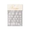 1 Piece 5D Embossed White Snowflake Nail Stickers Winter Christmas Snowflake Nail Art Stickers Self-adhesive Decorative Slider