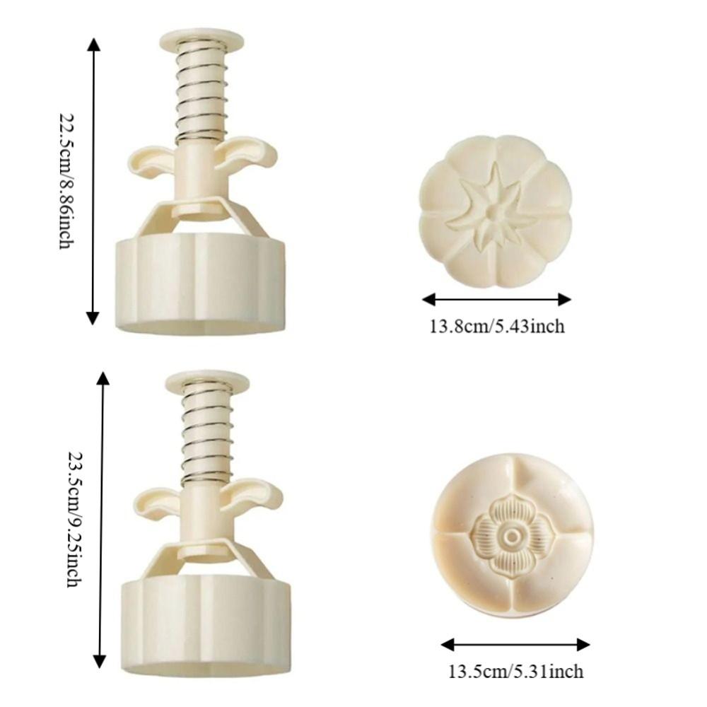 Pumpkin/Persimmons Pattern Moon Cake Maker Adjustable Thickness Cookie Stamp Bakery