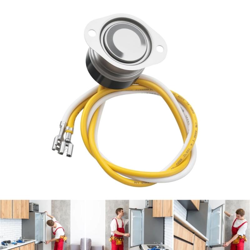 Refrigerator Defrost Thermostat Set Metal Texture for Efficient Frosts Reduction and Extended Appliance Lifespans