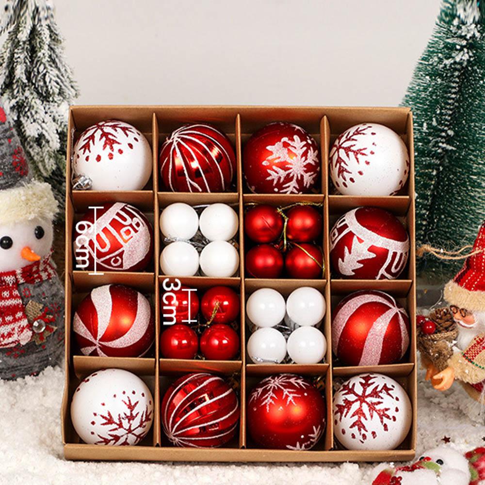 

44pcs 6cm Christmas Ball Gingerbread Man Xmas Tree Hanging Ornaments Home Christmas Decoration Party New Year Gift Navidad 2025 2-6cm