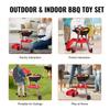 28 PCS Kids BBQ Grill Playset Cooking Grill Toy Set Pretend Sound Light