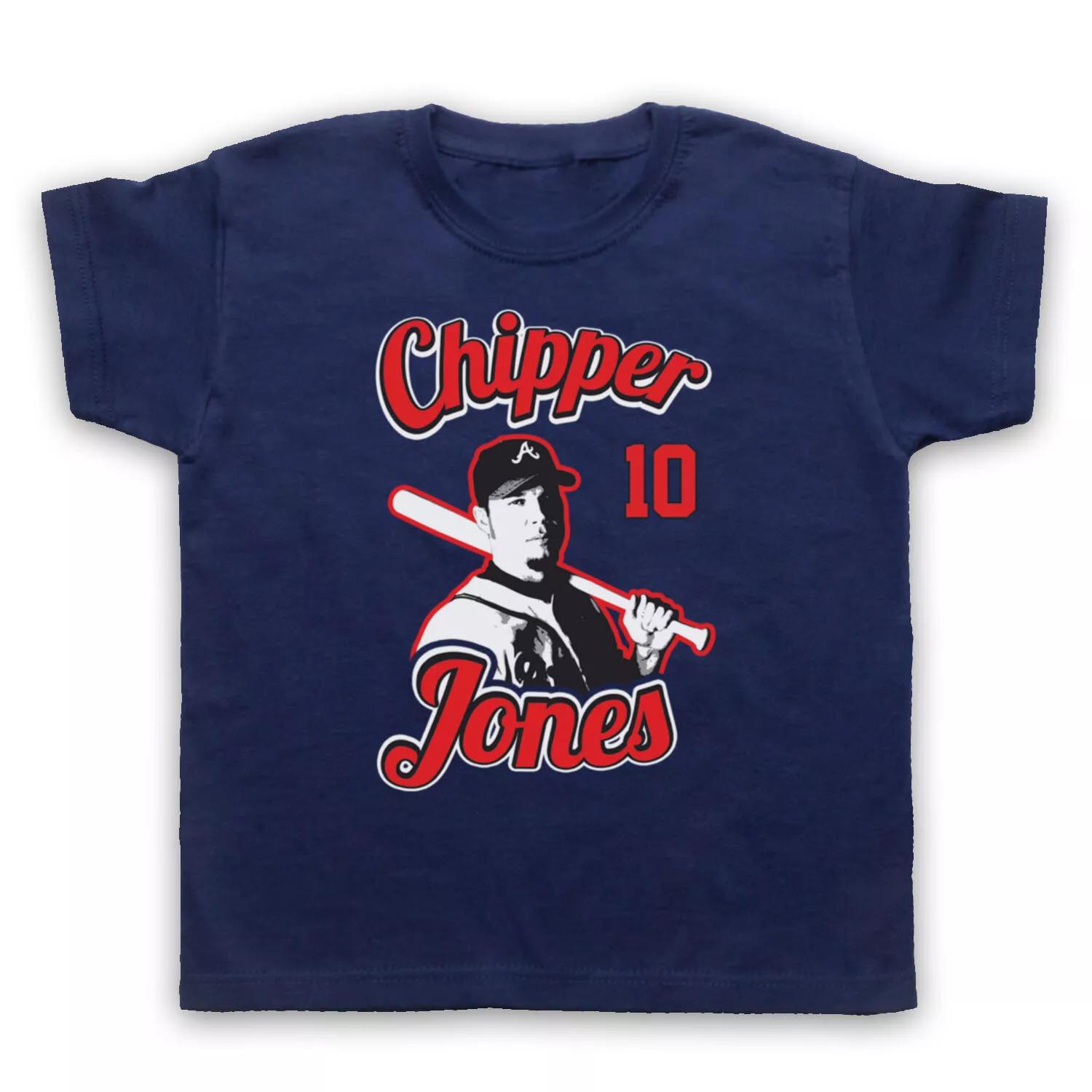 

ATLANTA CHIPPER JONES BASEBALL UNOFFICIAL BRAVES PLAYER KIDS CHILDS T-shirt 120
