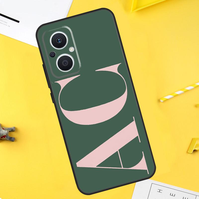 

Personalised Large pink initial For OPPO Reno 2Z 4Z 5Z 8T 4 5 6 7 8 Lite 10 Pro OPPO Find X5 X6 Pro X2 Lite X3 Neo Case OPPO Find X5 Pro