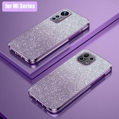 Mi11 11lite 12lite Lyx Glitter Gradient Pläteringsfodral För Xiaomi Mi 12 11 Lite 5g Ne Pro Kvinnor Mjukt Silikon Bakstycke Mi12
