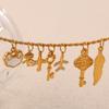 Exquisite And Compact Diy Key Pendant Stainless Steel Gold-Plated Cute And Diverse Styling Accessories