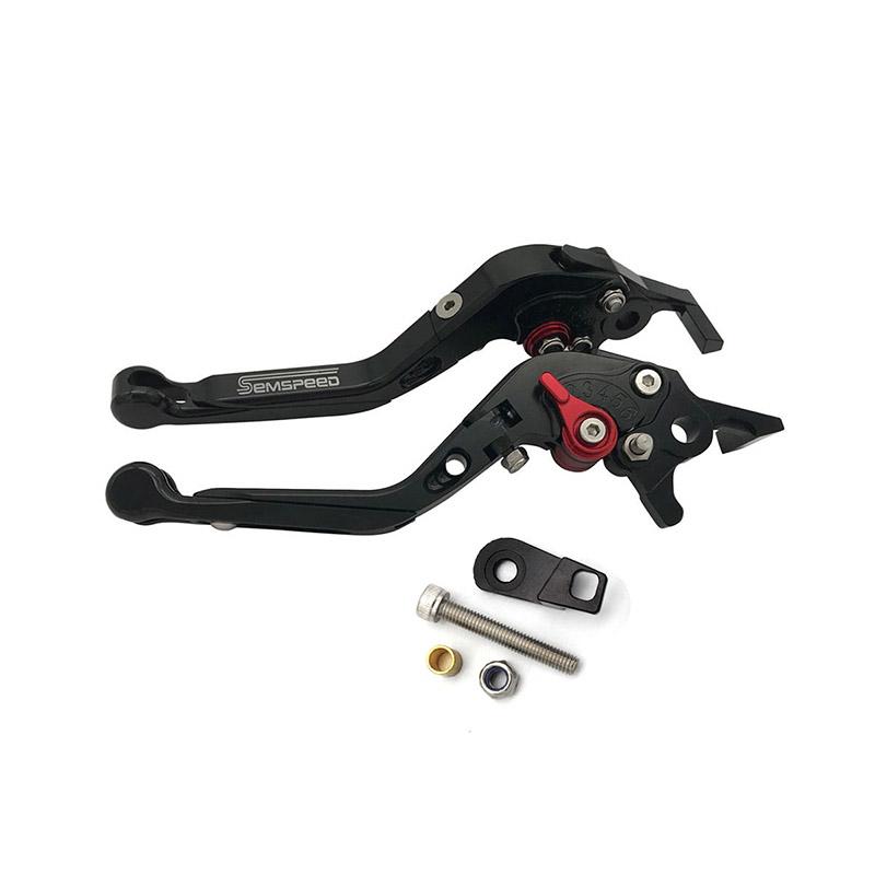 

Semspeed 2pcs New with Parking Folding Extendable Motorcycle Brake Clutch Lever CNC Matting For Honda Forza350 NSS 350 2021-2022 чорний