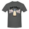 Unisex Nihilist Penguin But Why Arctic Snow Meme Philosophy Retro T Shirt Streetwear Cotton Crewneck Anime Shirt