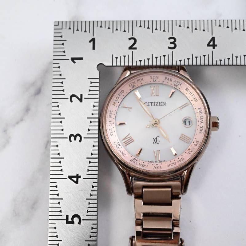 Used [ECO-DRIVE] Good Condition Working Item CITIZEN Citizen xC Ladies Watch Radio Solar Date Sapphire Glass