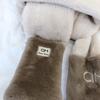 2/3Pcs Casual Furry Scarf Cap Set Cute Cartoon Plush Hat Sweet Scarf Hat Glove for Women  Winter