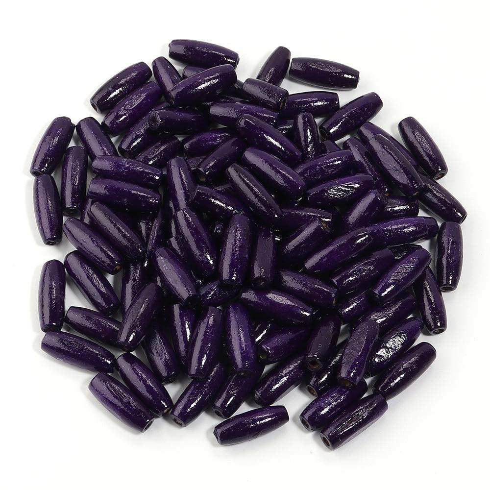 100pcs/lot Natural Wooden Beads Colorful Oval Shape Wood Beads Loose Spacer Beads For Jewelry Making DIY Bracelet Accessories