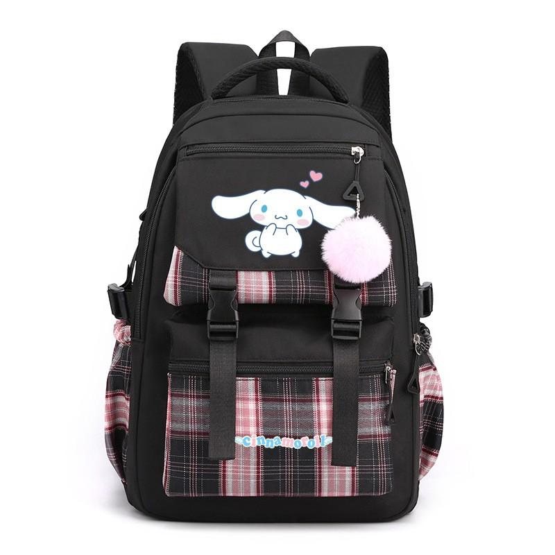 Japanese Anime Style Youth Backpack Students - Large Capacity School Bag With Laptop Sleeve Zippered Pockets