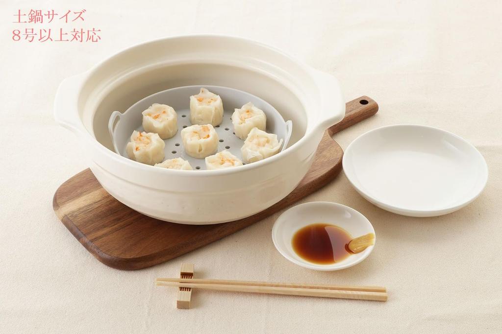 Ishigaki Delish Life Einfache Silikon-Dampfgarpfanne für die Mikrowelle 4624 Pfanne/Bratgeschirr, 18cm,