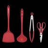Oriba Chinese Red Kitchen Utensil Set
