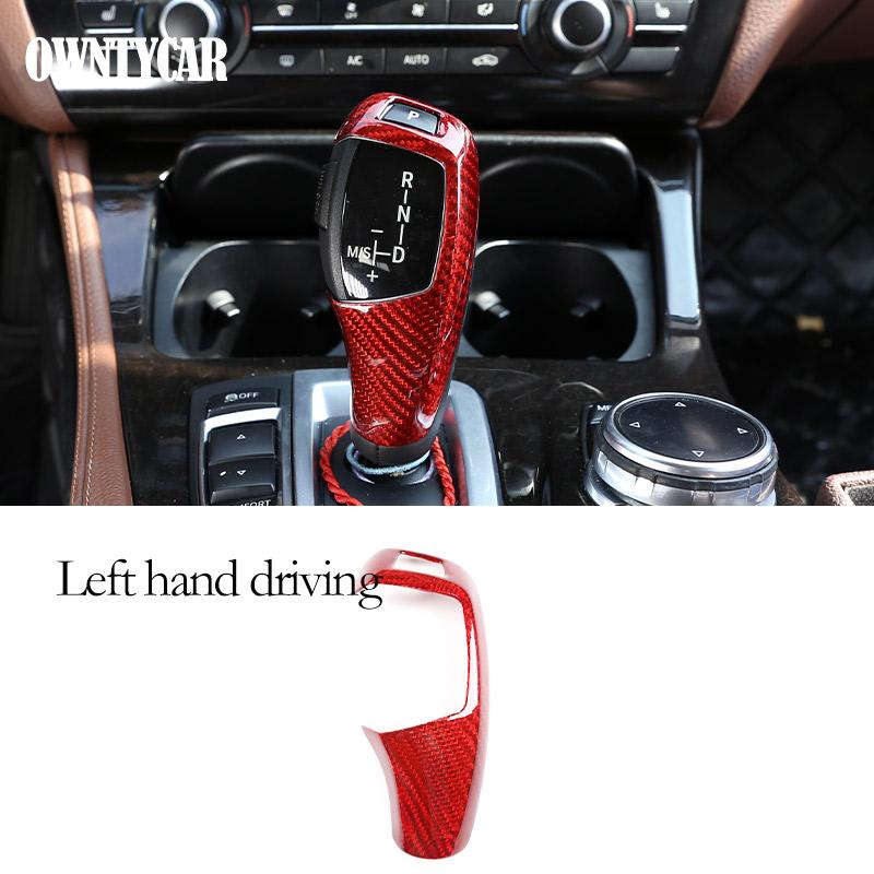 For BMW 3 4 Series F30 F31 F32 F35 2013-2019 Real Carbon Fiber Car Console Gear Shift Panel Decoration Cover Trim Stickers