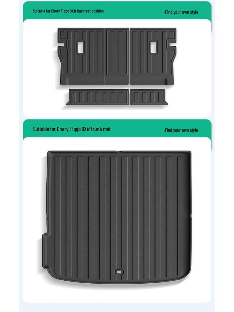 Custom TPE Floor Mats and All-Weather Trunk Mats for 26 Chery Tiggo 9X Cars