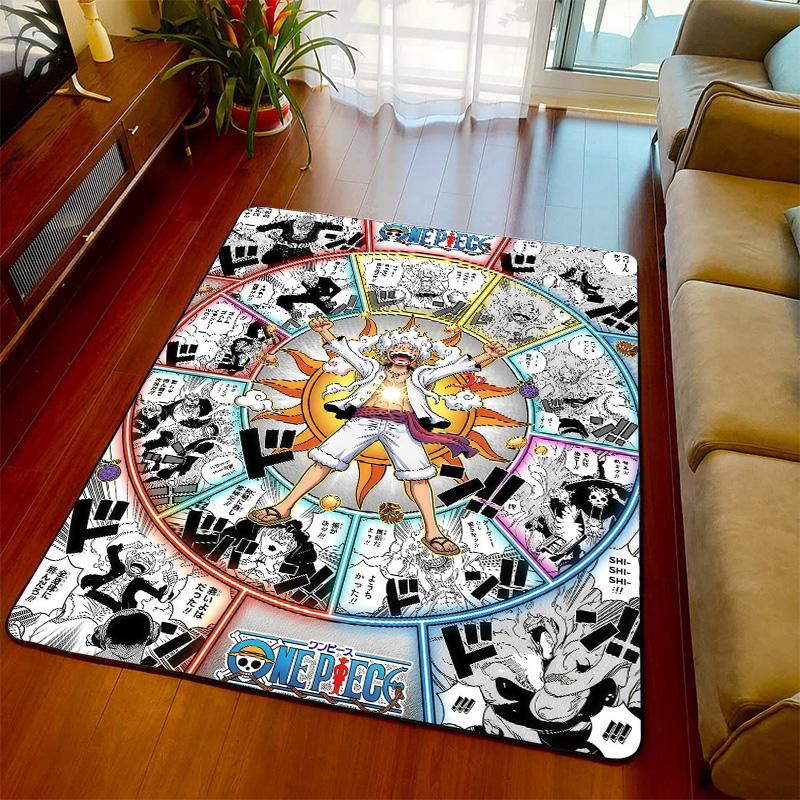 One Piece Anime Rug Carpet Soft Floor Mat Non Slip Backing for Bedroom Living Room Interior -QJY 60x90cm