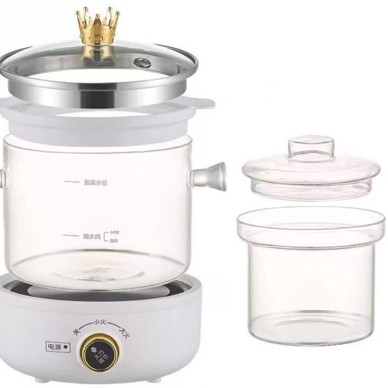 500W 1.5L Jug & 500ML Stew Pot Teapot Digital Touch Panel Multi Functional Health Pot Household Smart Soup Boiler