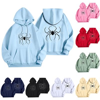 Pull épais à manches longues et col rond pour femme, vêtements d'automne et d'hiver, Halloween, grand, ample, en peluche
