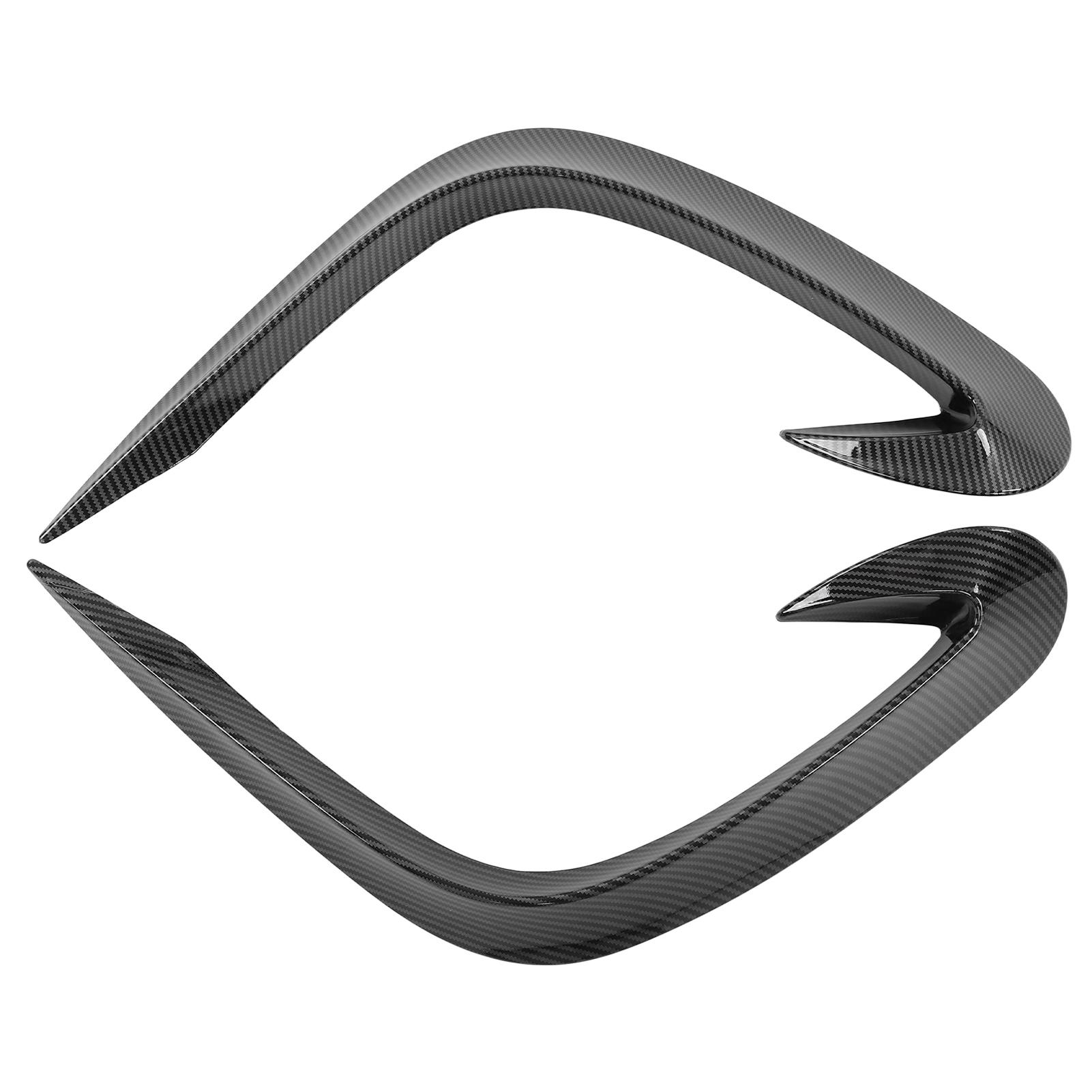 Front Fog Lamp Eyebrow Carbon Fiber Style Cover Trim Replacement for Highlander 2022+